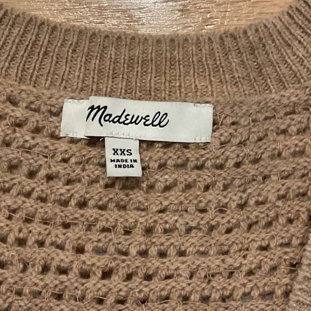 Madewell Sequin Sweater VestHeather Tawny Size XXS - Picture 5 of 8